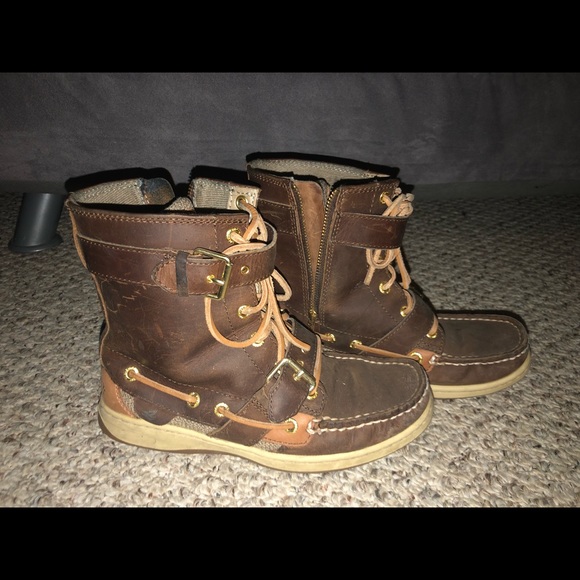 sperry womens leather boots